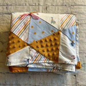 LIL POP HOW MUCH I LOVE YOU 3D TRI PATCH PATTERN HOMEMADE BABY BLANKET NURSERY